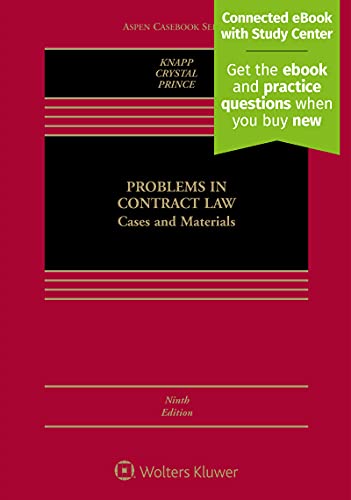 Problems In Contract Law 9th Edition Charles L Knapp Nathan M Crystal