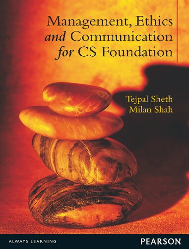 Management Ethics And Communication For Cs Foundation Tejpal Sheth