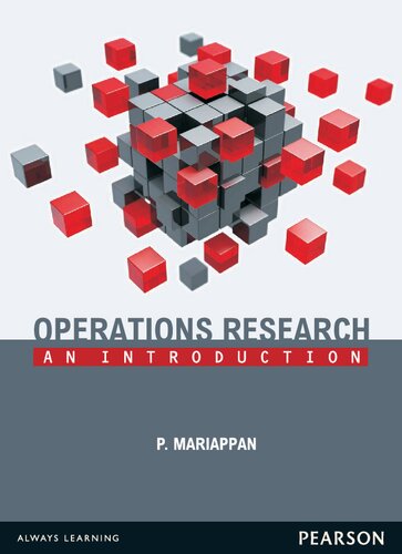 Operations Research An Introduction P Mariappan