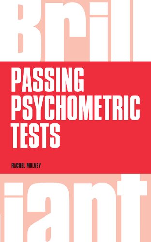Brilliant Passing Psychometric Tests Tackling Selection Tests With Confidence Rachel Mulvey