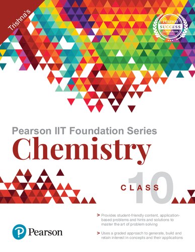 Pearson Iit Foundation Series Chemistry Class 10 7th Edition Trishna Knowledge Systems