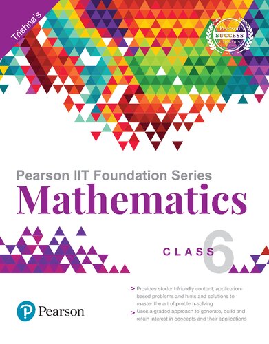 Pearson Iit Foundation Series Mathematics Class 6 Trishna Knowledge Systems