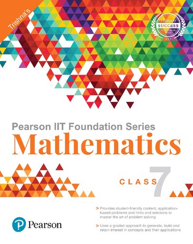 Pearson Iit Foundation Series Mathematics Class 7 6th Edition Trishna Knowledge Systems
