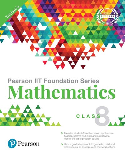 Pearson Iit Foundation Series Mathematics Class 8 7th Edition Trishna Knowledge Systems