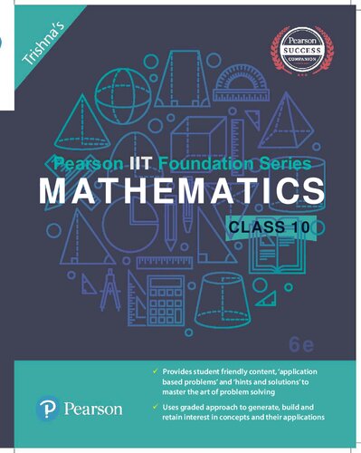 Pearson Iit Foundation Series Mathematics Class 10 6th Edition Trishna Knowledge Systems