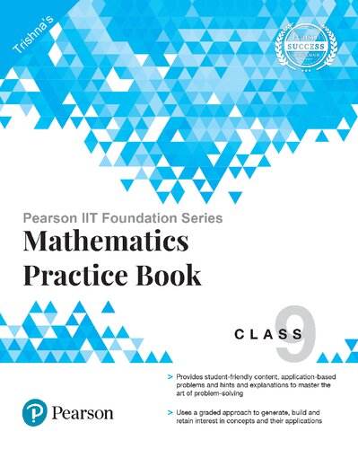 Pearson Iit Foundation Series Mathematics Practice Book Class 9 Trishna Knowledge Systems