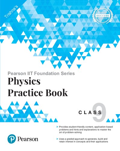 Pearson Iit Foundation Series Physics Practice Book Class 9 Trishna Knowledge Systems
