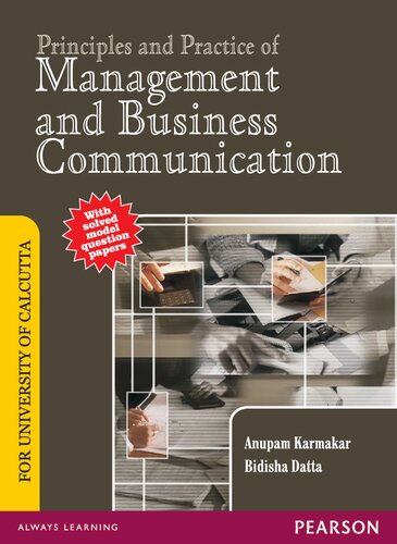 Principles And Practice Of Management And Business Communication For University Of Calcutta Anupam Karmakar