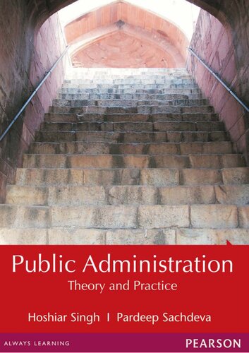 Public Administration Theory And Practice Hoshiar Singh Pardeep Sachdeva