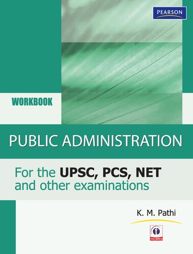 Public Adminsitration Workbook For Upsc Pcs Net And Other Examinations K M Pathi