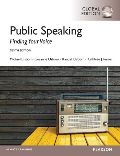 Public Speaking Finding Your Voice Tenth Edition Global Edition Michael Osborn