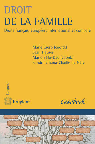 Droit De La Famille Hauser Jean Nr Sandrine Sanachaill Cresp