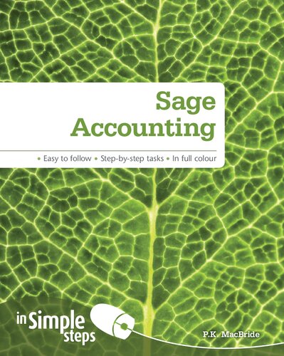 Sage Accounting In Simple Steps Pk Macbride