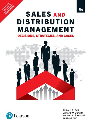 Sales And Distribution Management Decisions Strategies And Cases 6th Edition Richard R Still