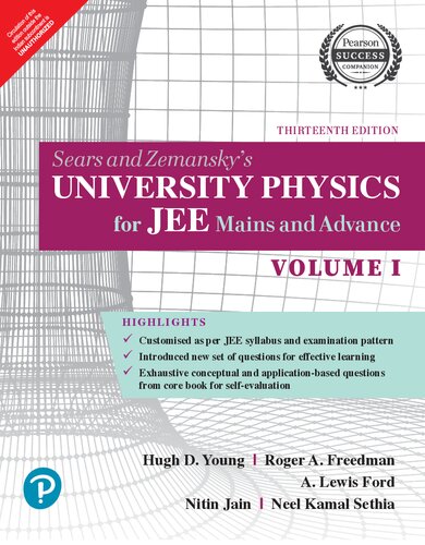 Sears And Zemanskys University Physics For Jee Mains And Advance Vol I 13th Edition Hugh D Young