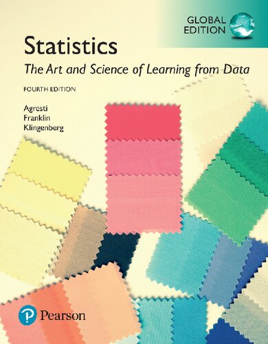 Statistics The Art And Science Of Learning From Data 4th Edition Alan Agresti