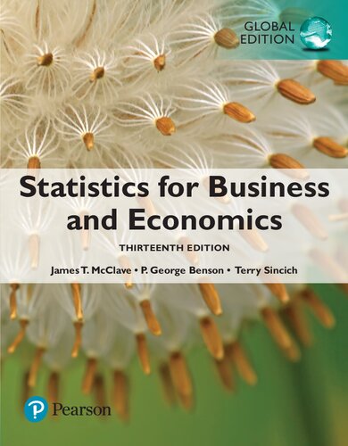 Statistics For Business And Economics 13th Edition James T Mcclave