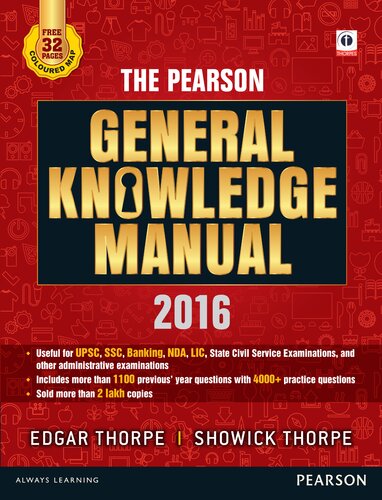 The Pearson General Knowledge Manual 2016 Edgar Thorpe Showick Thorpe