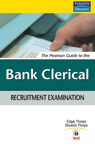 The Pearson Guide To The Bank Clerical Recruitment Examination Edgar Thorpe