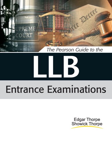 The Pearson Guide To The Llb Entrance Examinations Edgar Thorpe
