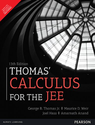 Thomas Calculus For The Jee 13th Edition George B Thomas Jr