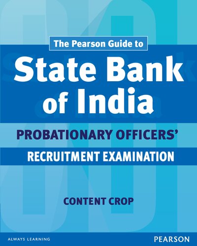 The Pearson Guide To State Bank Of India Probationary Officers Recruitment Examination Pearson Education