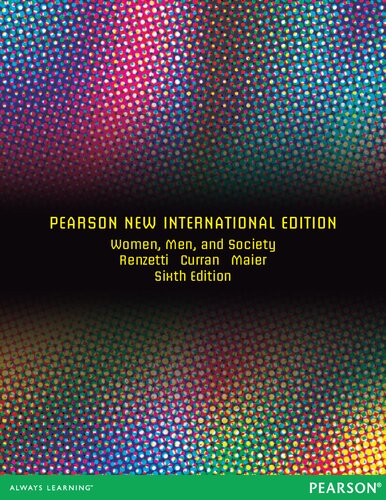 Women Men And Society Pearson New International Edition 6th Edition Renzetti Curran Maier