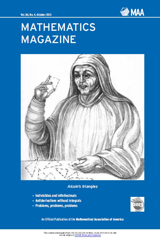 Mathematics Magazine Vol 86 Issue 4 Mathematical Association Of America
