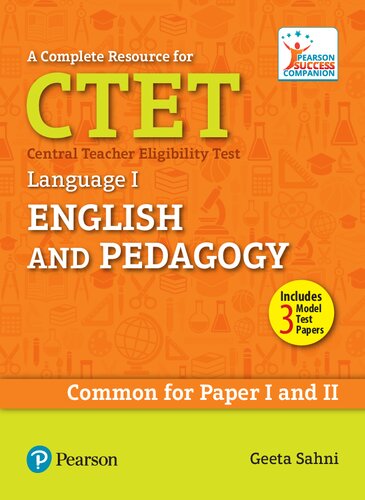 A Complete Resource For Ctet Central Teacher Eligibility Test Language I English And Pedagogy Geeta Sanhi