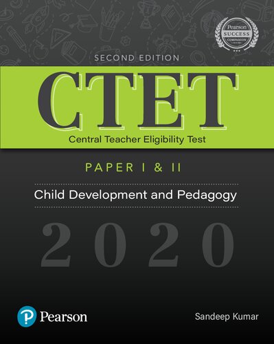 Ctet Central Teacher Eligibility Test Child Development And Pedagogy 2020 Paper I Ii Sandeep Kumar