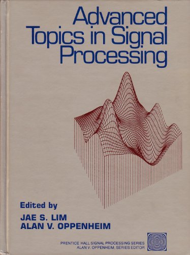 Advanced Topics In Signal Processing Lim Jae S