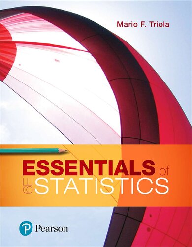 Essentials Of Statistics 6th Edition Mario F Triola