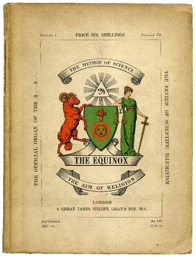 The Equinox Keep Silence Edition Vol 1 No 6 Aleister Crowley Scott Wilde