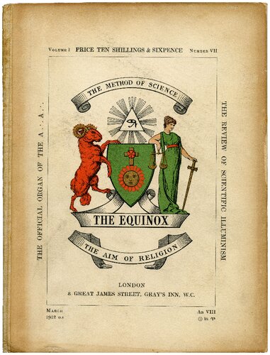 The Equinox Keep Silence Edition Vol 1 No 7 Aleister Crowley Scott Wilde