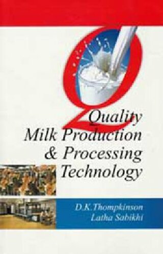 Quality Milk Production Processing Technology Dk Thompkinson