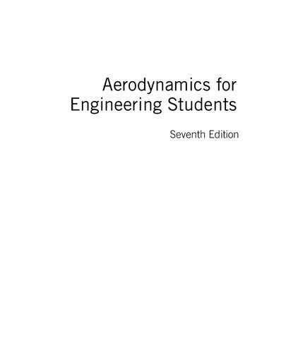 Aerodynamics For Engineering Students Seventh Edition 7th Edition El Houghton