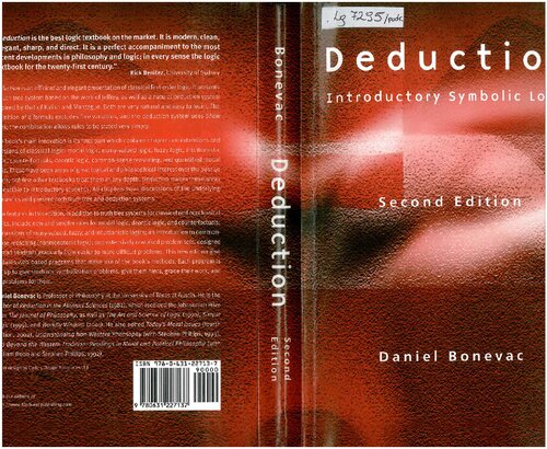 Deduction 2e Introductory Symbolic Logic 2nd Edition Daniel Bonevac