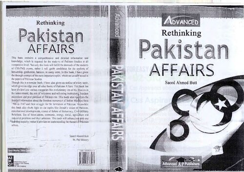 Pakistan Affairs Css 1st Edition Saeed Ahmed