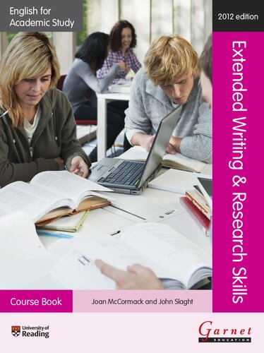 English For Academic Study Extended Writing Research Skills New Edition Joan Mccormack John Slaght