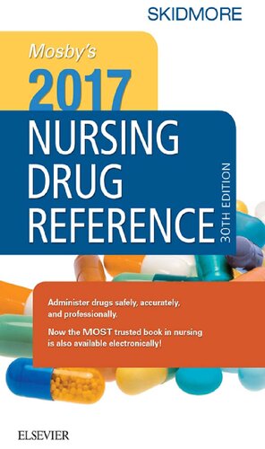 Mosbys 2017 Nursing Drug Reference 30th Edition Linda Skidmoreroth