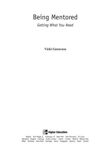Being Mentored Getting What You Need Vicki Garavuso