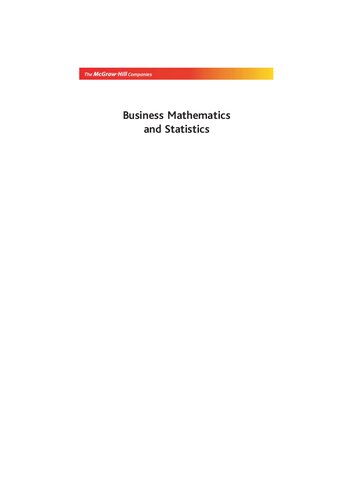 Business Mathematics And Statistics N Das Dr J K Das