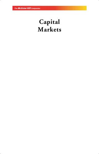 Capital Markets 2nd Edition S Gurusamy