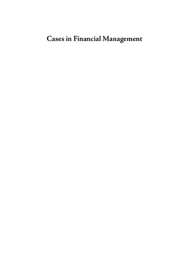 Cases In Financial Management 3 Ed I M Pandey Ramesh Bhat
