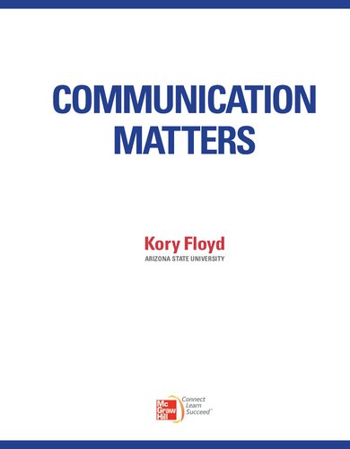 Communication Matters Kory Floyd