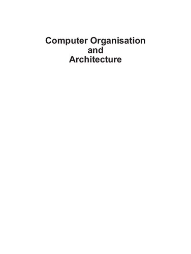 Computer Organisation And Architecture Smruti Ranjan Sarangi