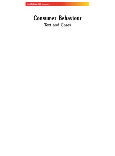 Consumer Behaviour Text And Cases Ramneek Kapoor Nnamdi O Madichie