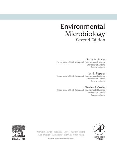 Environmental Microbiology 2nd Edition Raina M Maier Ian L Pepper And Charles P Gerba