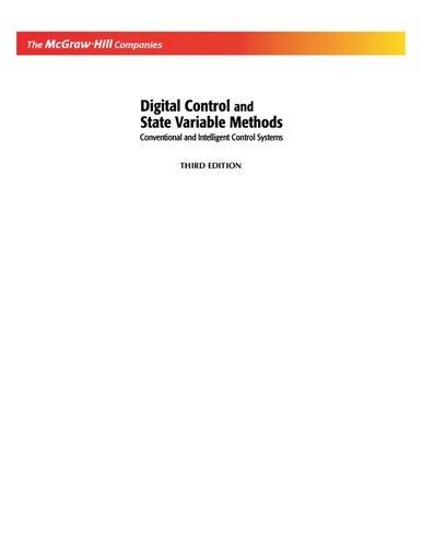 Digital Control And State Variable Methods Conventional And Intelligent Control Systems 3 Ed M Gopal