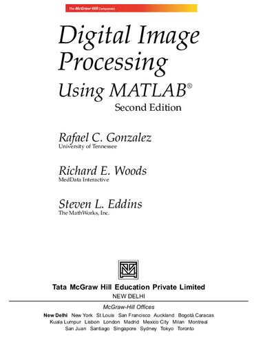 Digital Image Processing Using Matlab 2nd Edition Rafael C Gonzalez